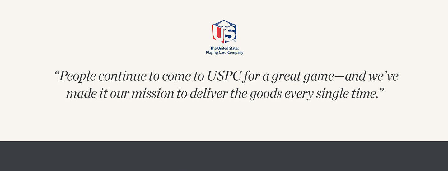 U.S. Playing Card homepage design